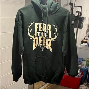 Fanatics Dark Green Fear the Deer Hoodie